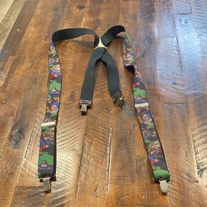 Santa Christmas elastic suspenders